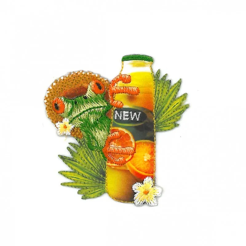 Ecusson animaux fun plage