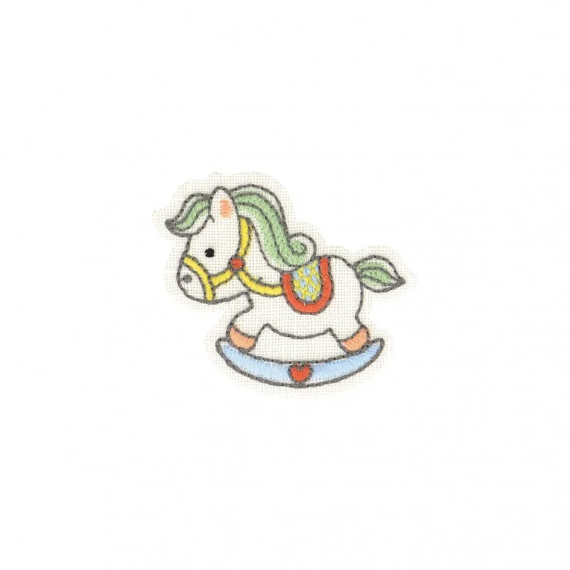 Ecusson bebe - Cheval bascule