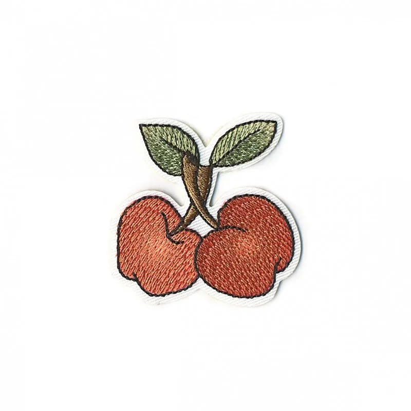 Ecusson cerises 4,5x4,5cm