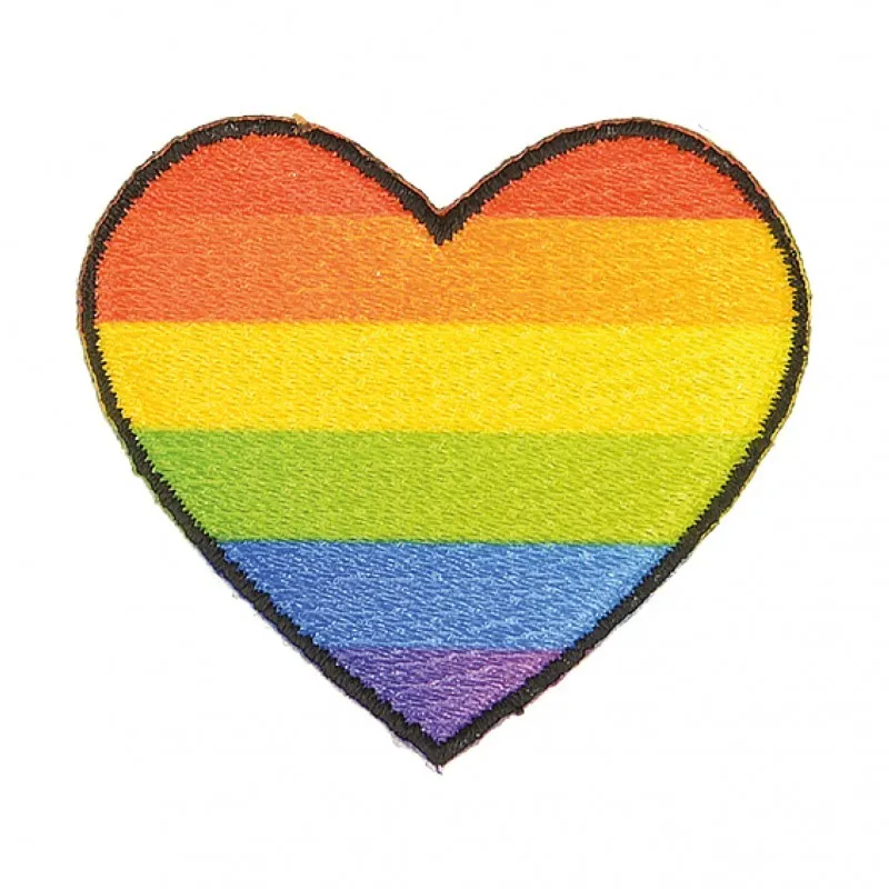 Ecusson coeur - Dégradé orange