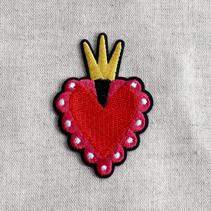 Ecusson coeur mystique - Rouge