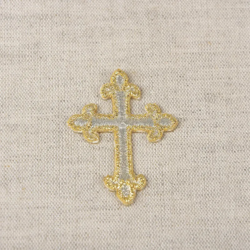 Ecusson croix doree - Dorée