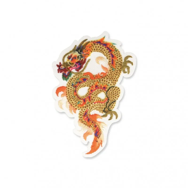 Ecusson dragons - Beige/orange