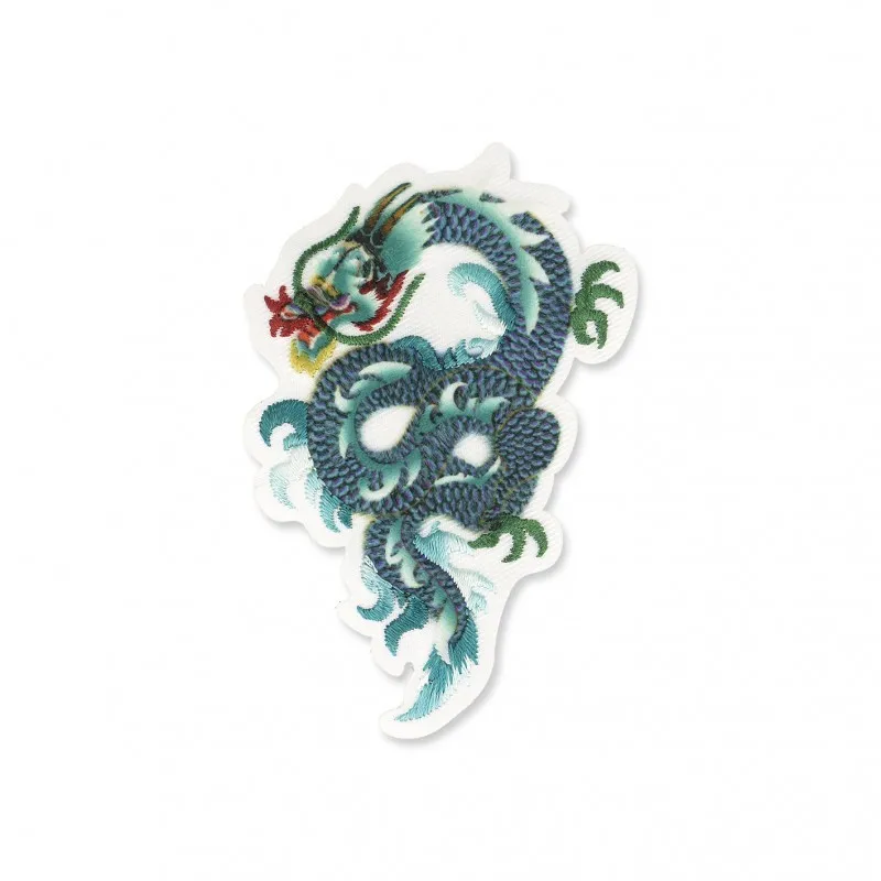 Ecusson dragons - Vert/bleu