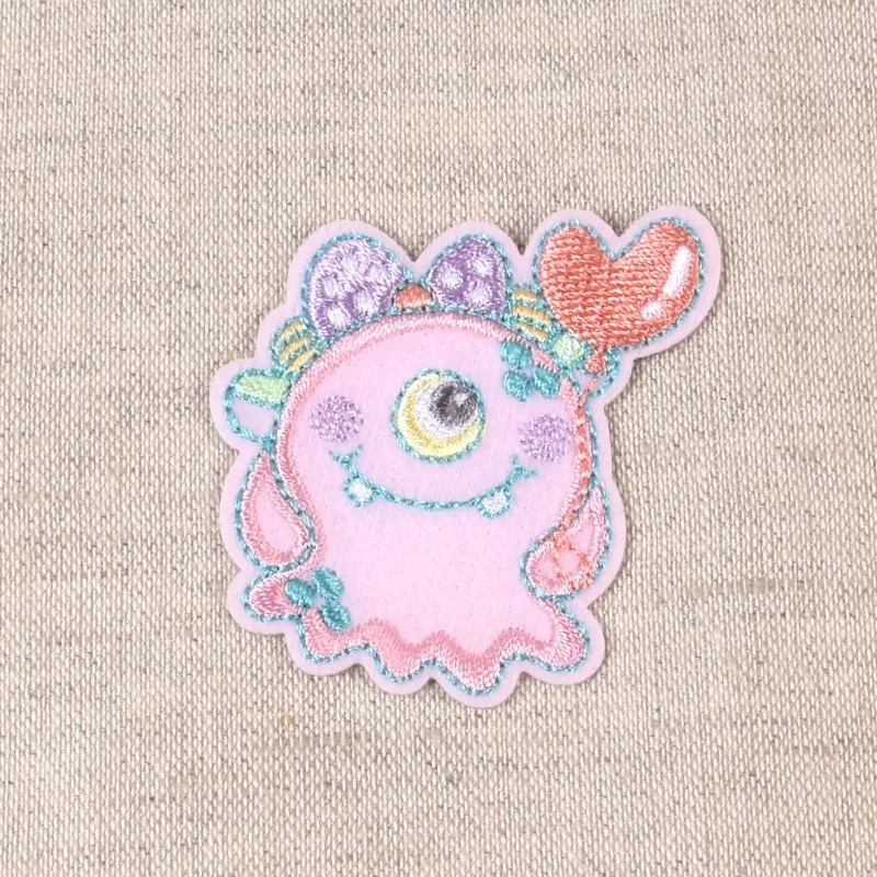 Ecusson monstres rigolos - Monstre violet