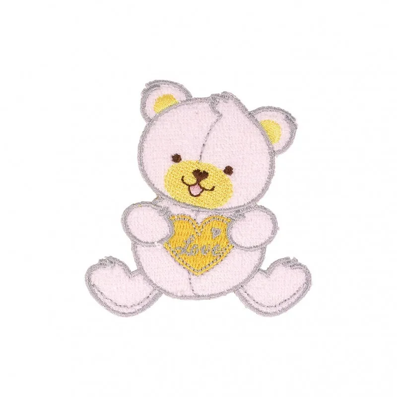 Ecusson peluches - Ourson rose