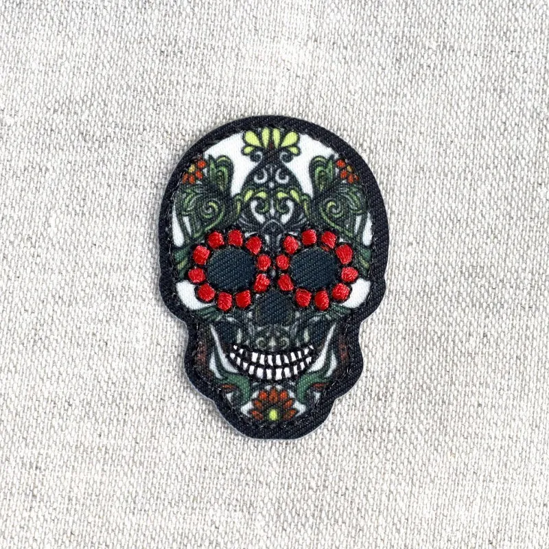 Ecusson tête de mort - Beige