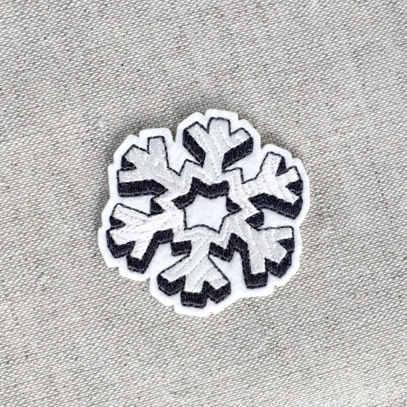 Ecusson thème noel - Flocon de neige