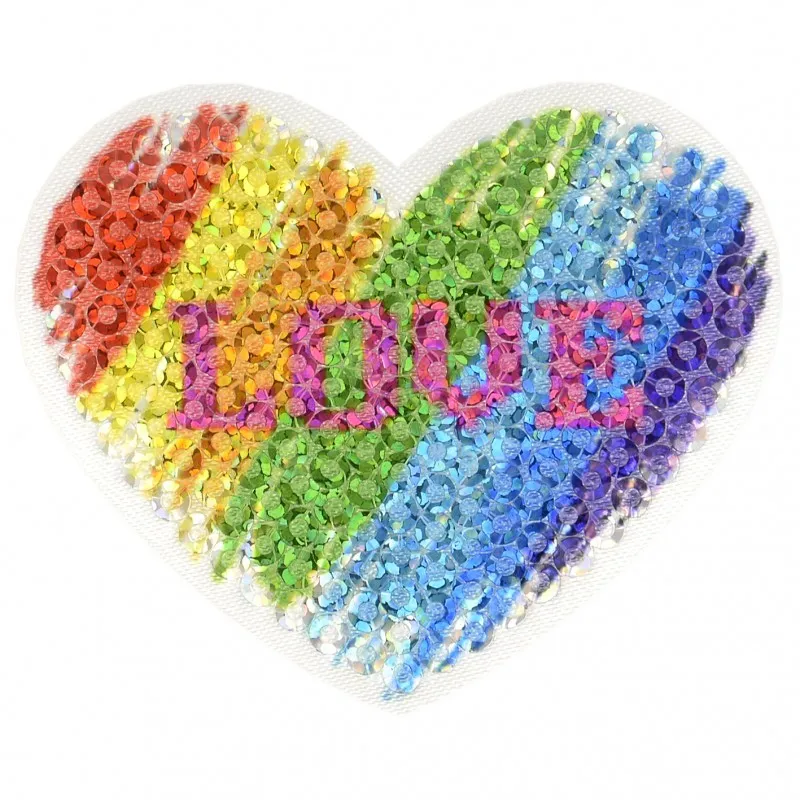 Ecussons paillettese - Love