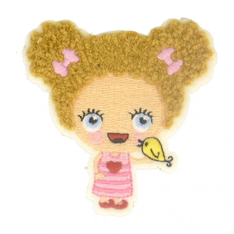 Ecussons petite fille - Fille oiseau