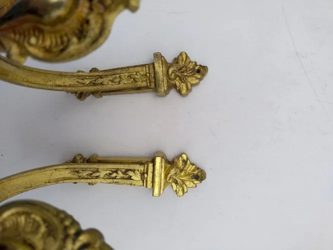 Embrasses rideaux en laiton .