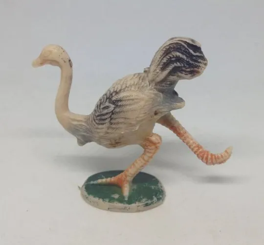 figurine ancienne autruche style starlux clairet animaux zoo