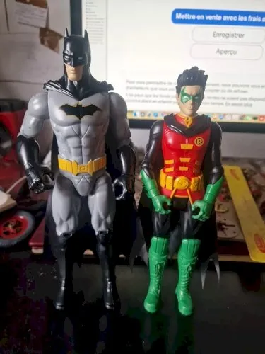 Figurine DC Comics Batman Et Robin 30 cm Et 27 Cm