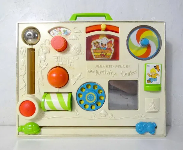 Fisher Price tableau d'éveil vintage
