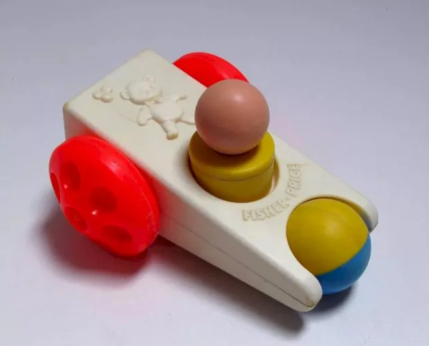 Fisher Price Vintage Click'n Clater USA