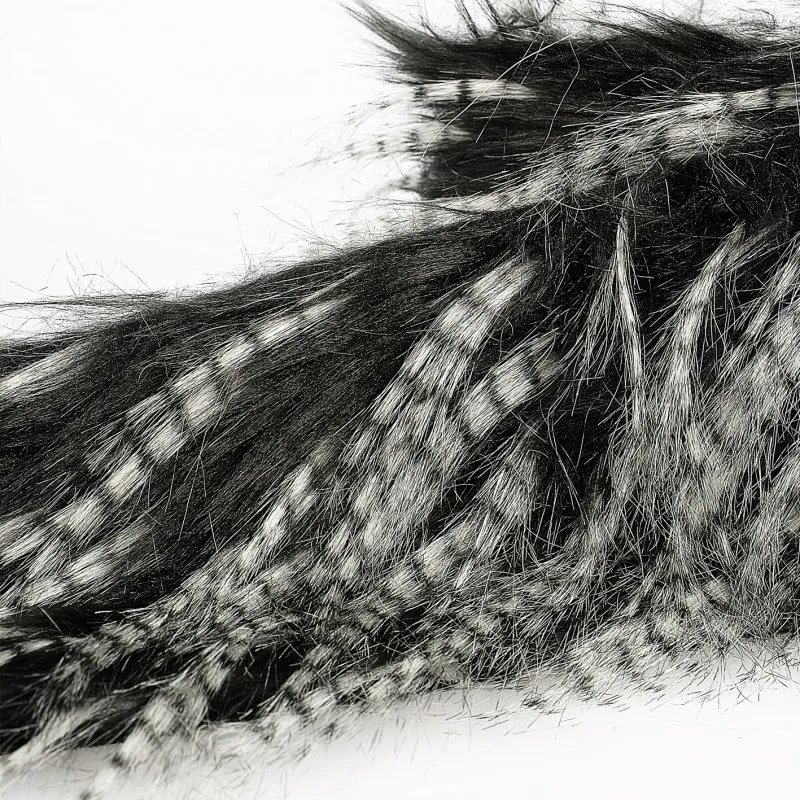 Fourrure synthétique Noir/gris -