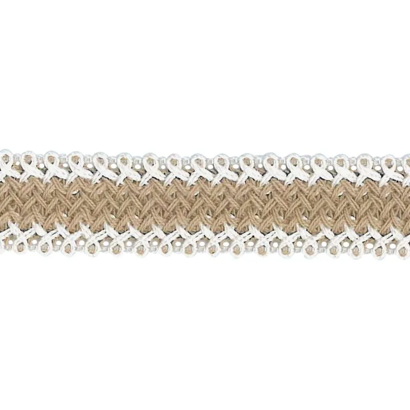 Galon lin/coton Beige -