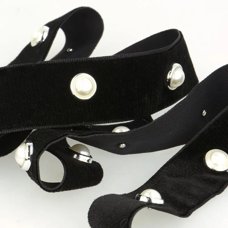 Galon velours 25mm Noir -