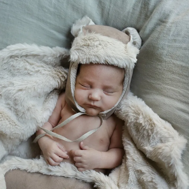gorrito teddy talla 3 eskimo suede almond