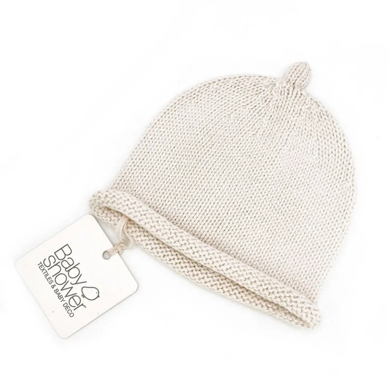 gorrito primera puesta ivory
