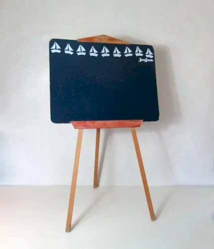 grand tableau décolier ardoise pliable JeuJura Vintage 100cm