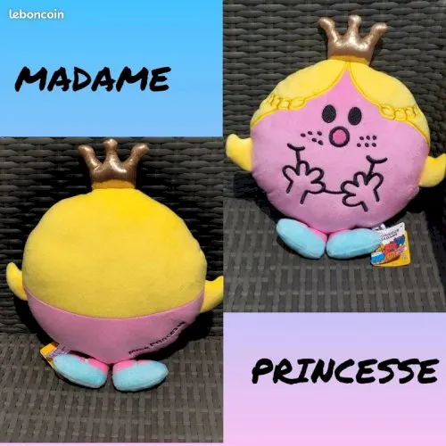 grande peluche doudou madame princesse