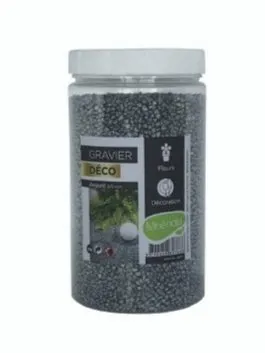 Gravier de couleur argenté pour diy , deco aquarium, vase , bougie etc. 1 kg