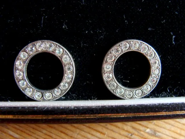 Breloques cercle strass