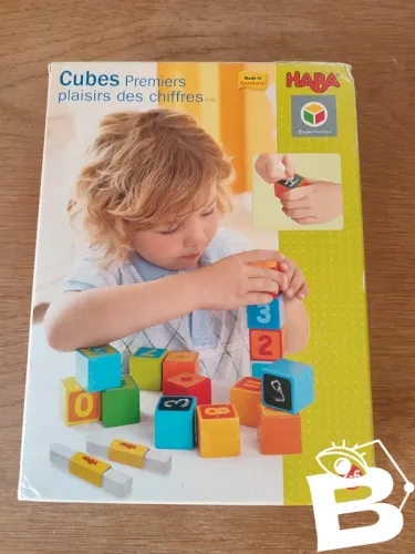jeu cubes premiers plaisir des chifres Haba en bon etat