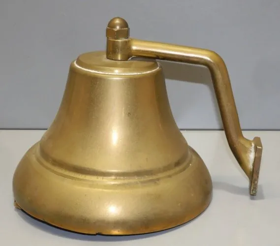 - JOLIE CLOCHE BRONZE Façon BATEAU pour PORTE D'ENTREE ou DECO VITRINE  D