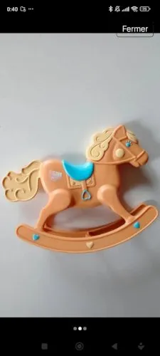 Jouet figurine accessoire de poupée barbie cheval a bascule Mattel 1984 vintage