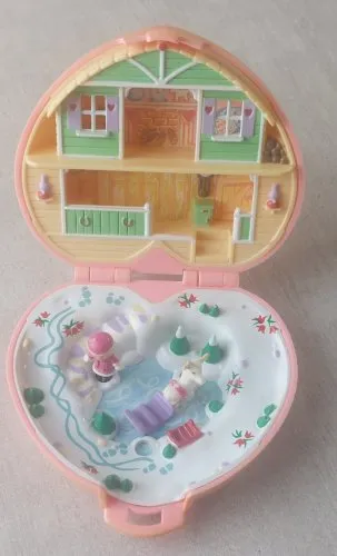Jouet Polly Pocket, Chalet alpin Heidi, Bluebird 1989