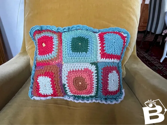 Le coussin granny vintage