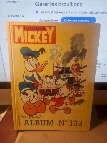 -- LE JOURNAL DE MICKEY. ALBUM 103 -- 1983