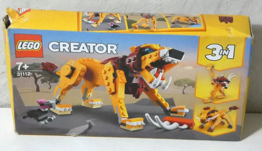 LEGO CREATOR 3 en 1 ref 31112 Le lion - phacochere - Autruche - Boîte non ouvert