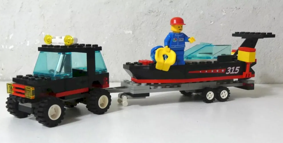 LEGO System 6596 - Camionnette de transport de hors-bord 1996 City à compléter