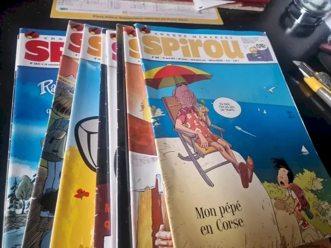 lot 10 Magazines SPIROU N 3811 3813 3815 a 3819 3831 A 3835 TBE