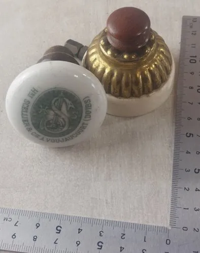 Lot d'anciennes poignées de porte / meuble, Scellier & Cie