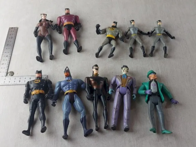 Lot de 10 figurines, Batman, DC Comics Kenner