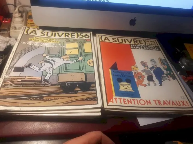 lot de 10 Revue A SUIVRE :BD , N°56.86 96 98 A 102 105 + 1hs , bel etat