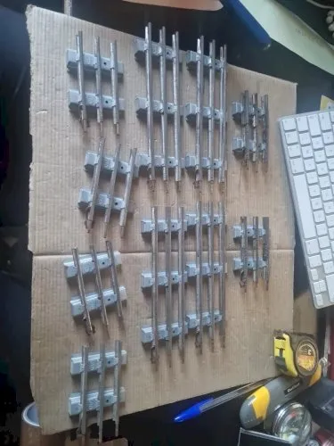 lot de 12 Rails Droits Courts pour train electrique JEP france echelle O