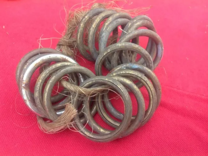 Lot de 16 anneaux pour rideaux laiton style Diamètre intérieur 3 cm