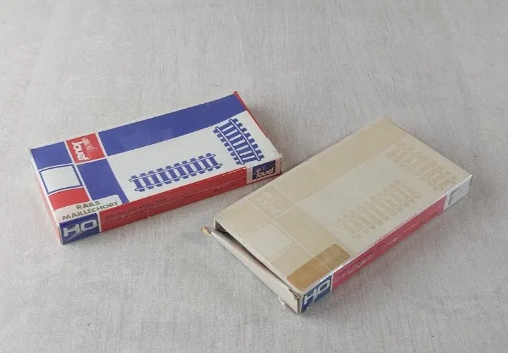 Lot de 2 boîtes de rails de protection de boucle, Jouef 9365