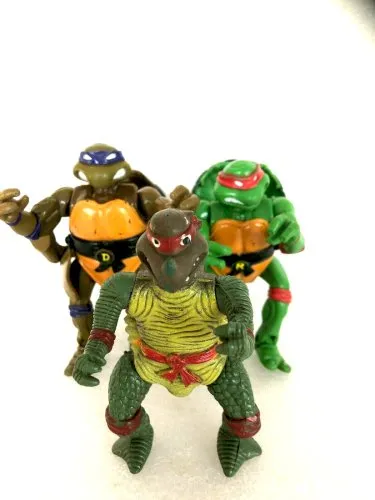 lot de 3 Figurines Tortue Ninja dont 2 1992 Playmates Toys mirage studio