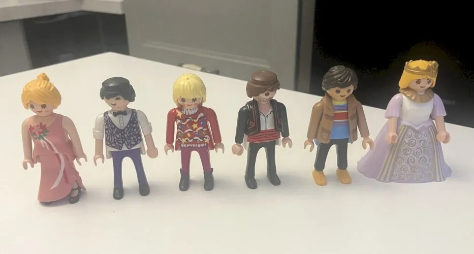 lot de 6 personnages playmobil 1987 1992 2000 2012 2014