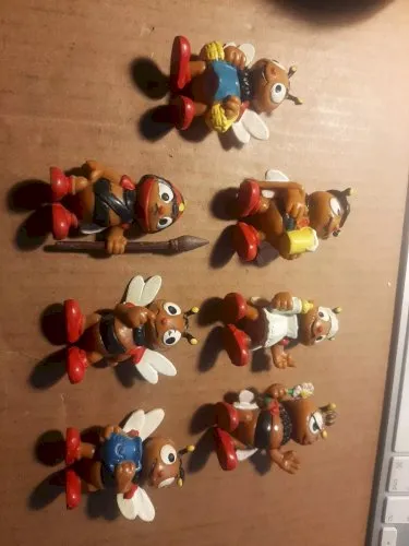 lot de 7 Figurines Maya L'abeille vintage , BULLY