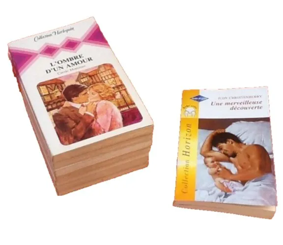 Lot de 7 Harlequin + 1 bonus Harlequin Collection Horizon Collection Harlequin  Années 1984