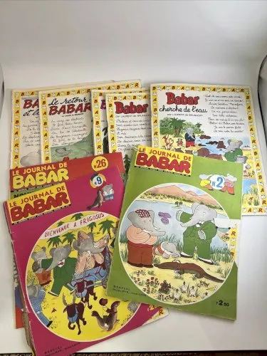 Lot De 7 Journaux Le Journal De Babar 1969 1970
