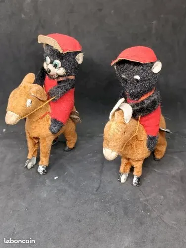 Lot de deux petits jouet mecanique ancien japon en etat correct