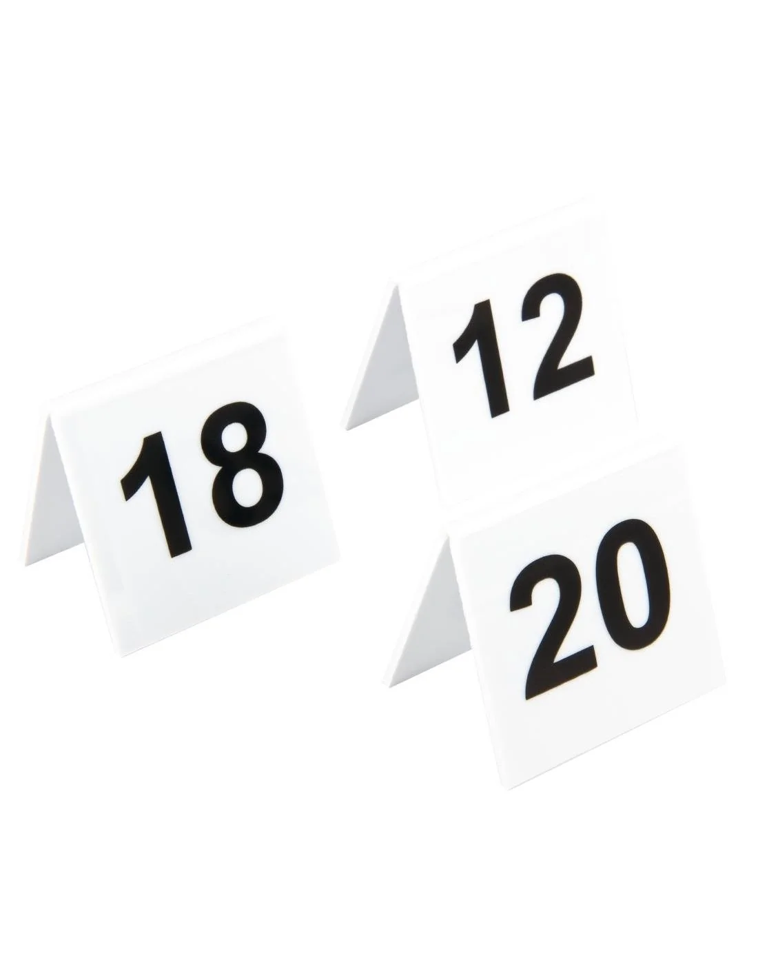 Lot de numéros de table en plastique Olympia 11-20